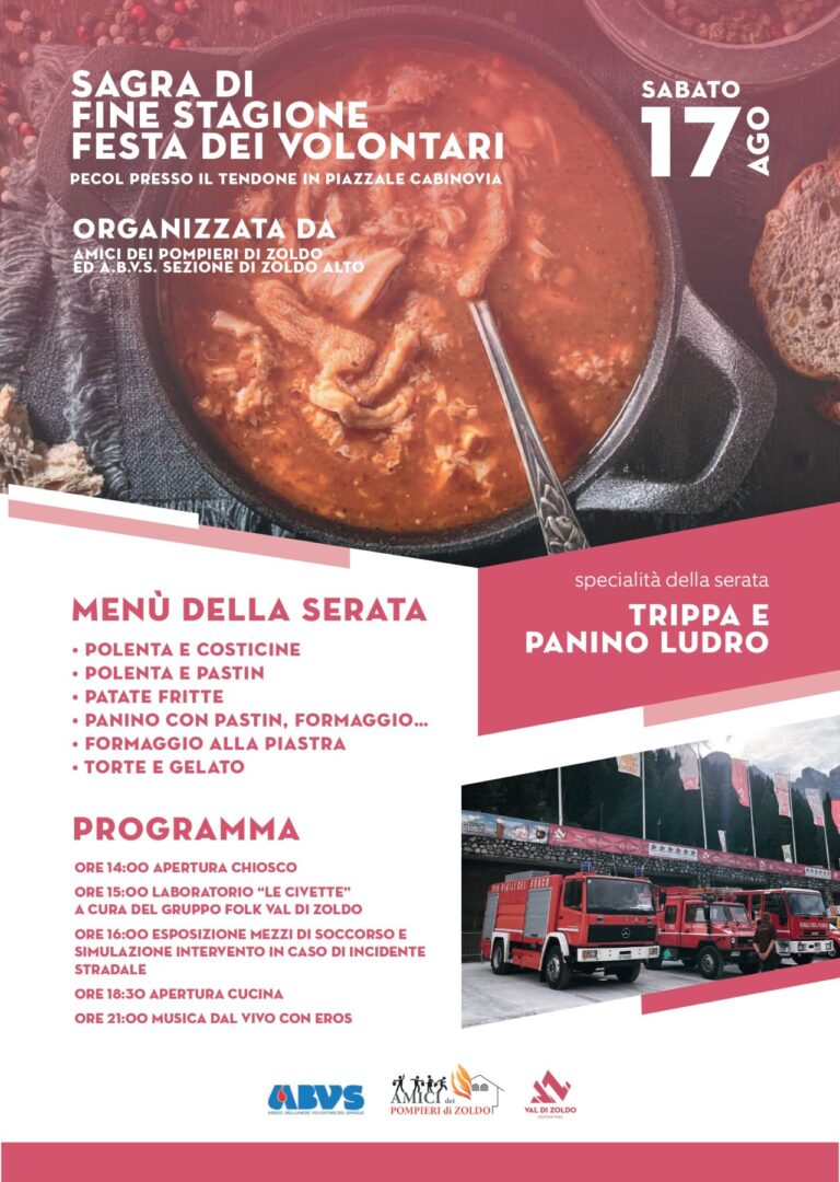 Festa dei volontari – Sagra di fine stagione